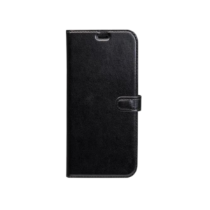 Étui folio wallet noir Bigben avec languette pour iPhone 12 Mini – protection intégrale avec porte-cartes.