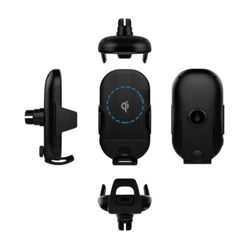 Chargeur Voiture sans fils Qi - Xqisit | Noir 5 Chargeur Voiture sans fils Qi – Xqisit Noir