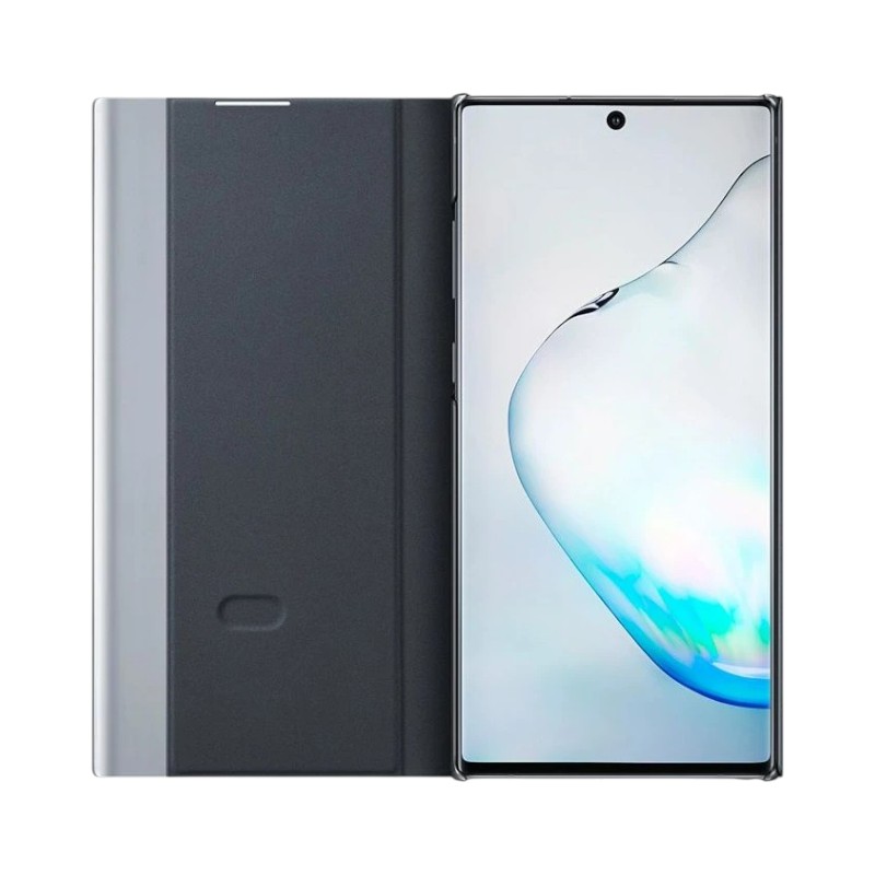 Cover Galaxy Note 10+ - Clear View | Noir 3 Clear View Cover Galaxy Note 10 Noir