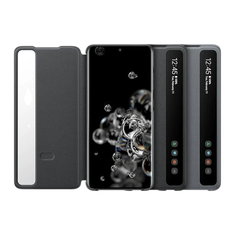 Cover Galaxy S20 Ultra - Clear View | Noir 3 Clear View Cover Galaxy S20 Ultra Noir