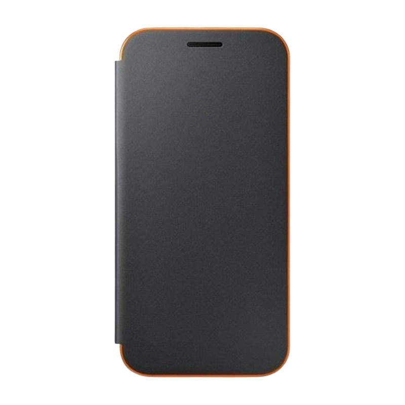 Coque Folio Galaxy A3 2017 | Noir / Orange Fluo 5 Coque Folio Galaxy A3 2017 Noir Orange Fluo 1