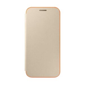 Coque Folio Galaxy A3 2017 | Doré / Orange Fluo 6 Coque Folio Samsung Galaxy A3 2018 – DoreOrange Fluo