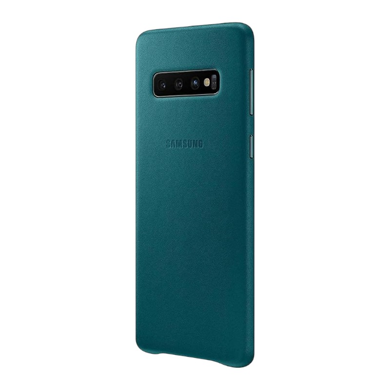 Coque Galaxy S10+ – Cuir | Vert 4 Coque Galaxy S10 – Cuir Vert 2