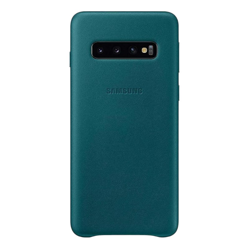 Coque Galaxy S10+ – Cuir | Vert 3 Coque Galaxy S10 – Cuir Vert 3