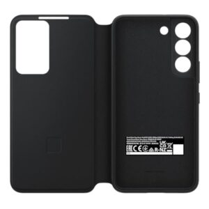 Coque Galaxy S22 - Smart Clear View | Noir 7 Coque Smart Clear View Cover pour Samsung Galaxy S22 – Noir