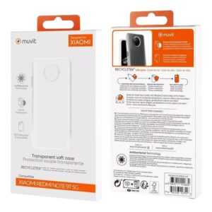 Coque Xiaomi Redmi Note 9T 5G – Muvit | Transparent 7 Coque Xiaomi Redmi Note 9T 5G – Muvit Transparent 2