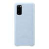 Cover Galaxy S20 Cuir Bleu Ciel 1