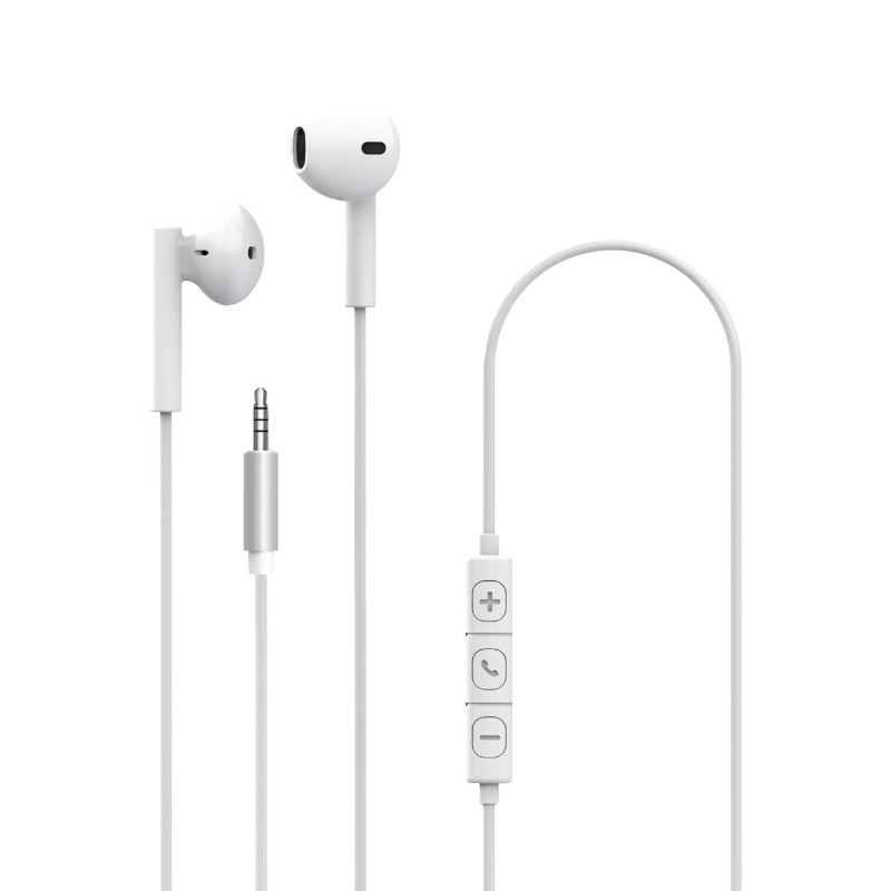 Écouteurs - Xqisit Intra Auriculaires 3,5 mm | Blanc 3 Ecouteurs Xqisit Intra Auriculaires 35 mm Blanc