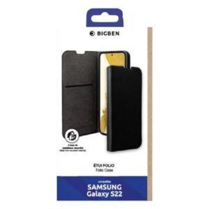 Étui Folio Galaxy S22 5G – Bigben | Noir 5 Etui Folio Galaxy S22 5G – Bigben Noir 2