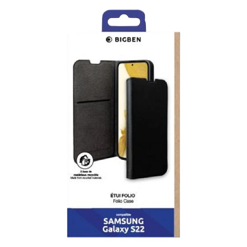 Étui Folio Galaxy S22 5G – Bigben | Noir 4 Etui Folio Galaxy S22 5G – Bigben Noir 2