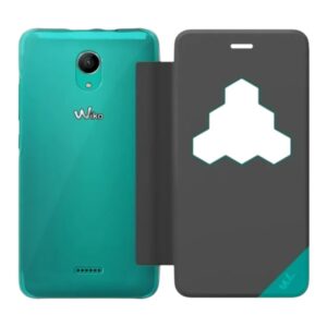 Etui Folio Wiko Freddy – Wicube Gris Fonce 2
