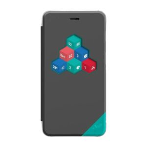 Etui Folio Wiko Freddy – Wicube Gris Fonce 3