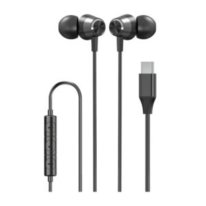 Écouteurs - Xqisit Intra Auriculaire USB-C | Noir