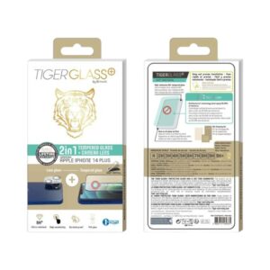 Verre Trempé + Protection Caméra iPhone 14+ | Tiger Glass Muvit 7 Verre Trempe Protection Camera Iphone 14 Tiger Glass Muvit 3