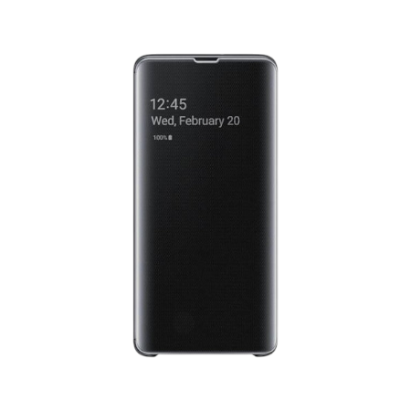 Samsung Clear View Cover Galaxy S10 5G- Étui folio original avec affichage intelligent 3 Étui Clear View Samsung Galaxy S10 5G – Fenêtre interactive pour appels et notifications