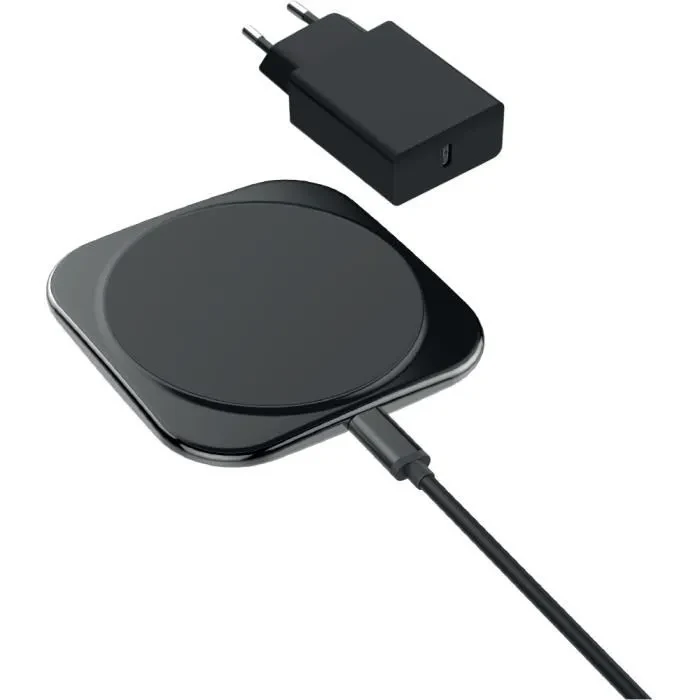Base de Charge Sans Fil Universelle 15W – Station de Recharge Rapide Qi avec Adaptateur et Câble Inclus 3 techandcie chargeur usbc
