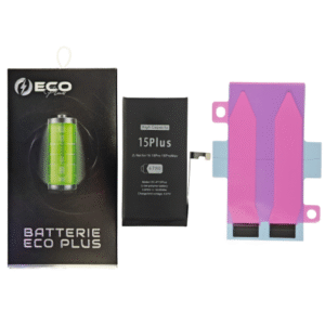 Batterie iPhone 15 Plus 4780 mAh – Batterie de remplacement ECO Plus 130 % plus durable avec adhésifs