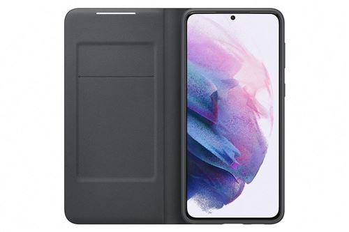Samsung LED View Cover Galaxy S21+ – Étui folio intelligent officiel avec affichage LED et rangement cartes 5 techandcie.cometui folio samsung led view cover galaxy s21 plus avec rangement carte
