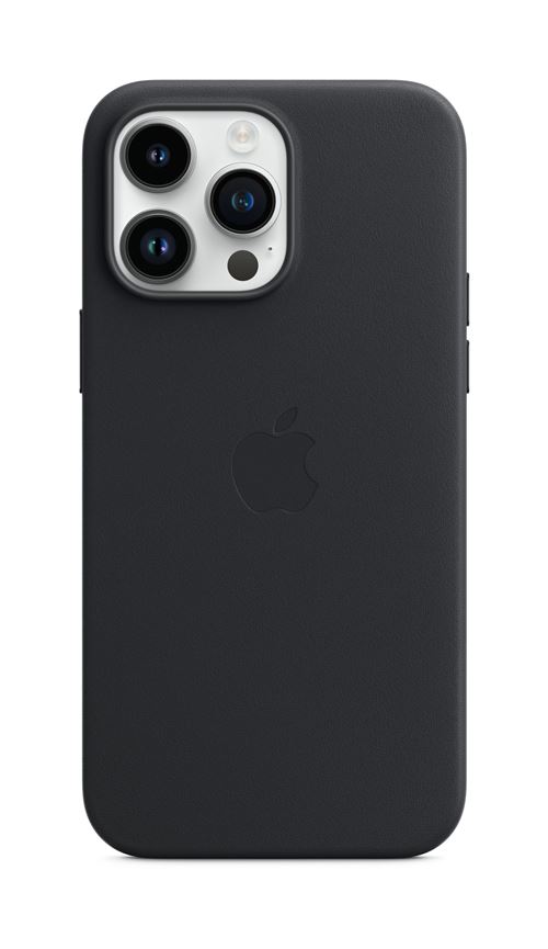 Coque Apple iPhone 14 Pro Max en Cuir Noir – Originale avec MagSafe 3 techandcie.comcoque apple iphone14promax cuir noir magsafe