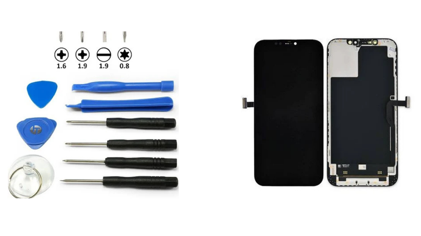 Écran iPhone 12 / 12 Pro (In-Cell) + Kit outils – Écran complet LCD HD720p compatible Apple 3 techandcie.comecran iphone12 12pro incell kit