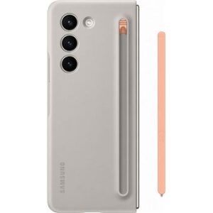 Coque avec S Pen intégré pour Samsung Galaxy Z Fold 5 – Couleur Crème – Étui officiel Samsung 7 www.techandcie.comcoque galaxy z fold 5 protection s pen