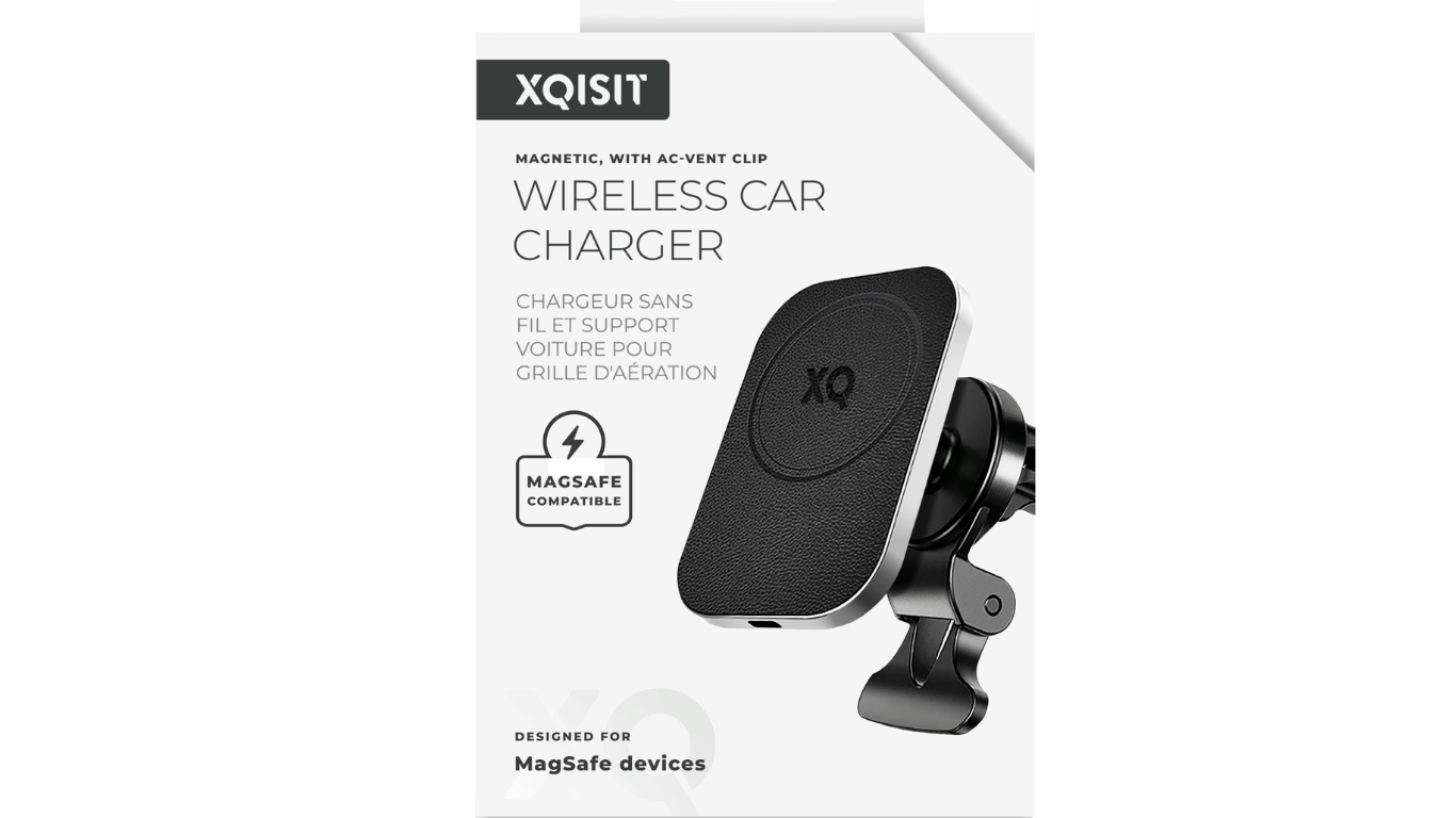 Support Voiture Magnétique XQISIT MagSafe – Chargeur Sans Fil 15W pour iPhone 4 techandcie.comchargeur voiture xqisit magsafe 15w2