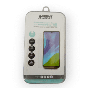 Protection écran Urban Factory – Verre trempé 9H pour Huawei P Smart 2020 – Haute résistance et anti-traces