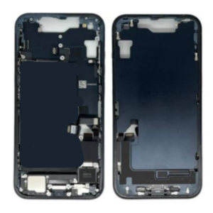 Châssis compatible iPhone 15 sans vitre arrière ni batterie – Noir Grade AB | Tech and Cie