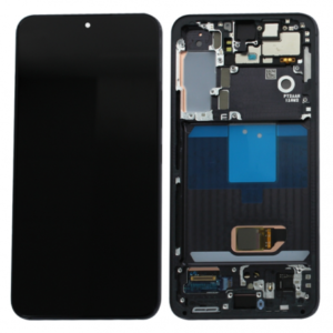Écran compatible Samsung Galaxy S22 S901B noir avec châssis – Original démonté Grade B | Tech and Cie