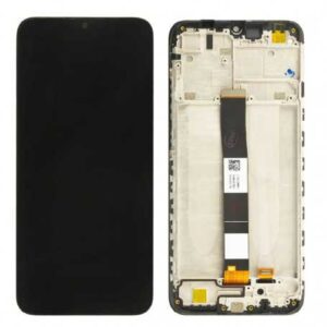 Écran compatible Xiaomi Redmi 9A et Redmi 9C noir avec châssis – Service Pack | Tech and Cie