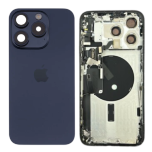 Châssis complet iPhone 15 Pro bleu Grade B – Original démonté sans connecteur | Tech and Cie