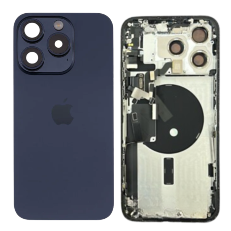Châssis complet iPhone 15 Pro bleu Grade B – Original démonté sans connecteur | Tech and Cie 3 chassis complet iphone 15 pro bleu original grade b tech and cie